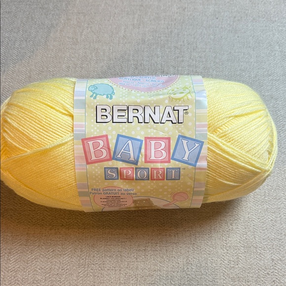 Bernat • Baby Sport Yarn in Baby Yellow - Picture 8 of 8
